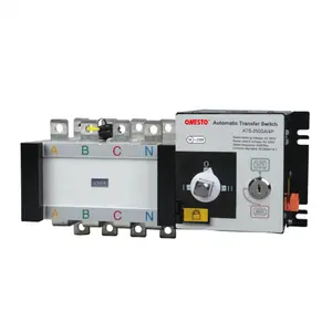 Automatic Changeover Switch 4 Pole Dual Power Automatic Transfer Switch 4P 250A ATS Changeover Switch for Generator