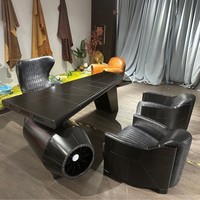 Fauteuil inclinable de style loft industriel rétro en cuir vintage, fauteuil d'appoint de luxe pour salon, bureau, hôtel, appartement