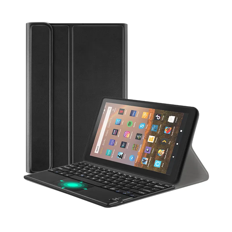 Smart wireless keyboard case for Amazon fire hd 10 with touchpad keyboard
