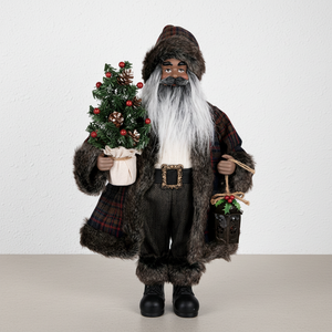 Tedarikçi Premium Lüks Ayakta Duran Siyah Noel Baba Aksesuarları Noel Bebekleri - Product Image 1