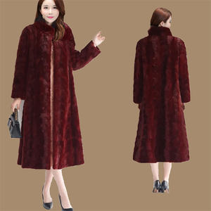 <span class=keywords><strong>Manteau</strong></span> de <span class=keywords><strong>fourrure</strong></span> de <span class=keywords><strong>vison</strong></span> véritable au design long pour femmes personnalisé en usine - Product Image 6