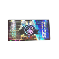 Autocollant adhésif transparent personnalisé anti-contrefaçon pour carte d'identité, logo de sécurité holographique original, imperméable, en PET/vinyle
