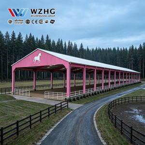 Fabricant de systèmes structurels préfabriqués : Manège équestre en acier avec panneaux isolants pour les écoles d'équitation - Product Image 1