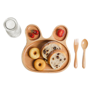 <span class=keywords><strong>Assiette</strong></span> <span class=keywords><strong>en</strong></span> <span class=keywords><strong>bois</strong></span> massif <span class=keywords><strong>pour</strong></span> enfants, motif lapin, plateau à dessert, assiettes chinoises, plat <span class=keywords><strong>en</strong></span> <span class=keywords><strong>bois</strong></span> <span class=keywords><strong>pour</strong></span> snacks japonais et fruits - Product Image 2