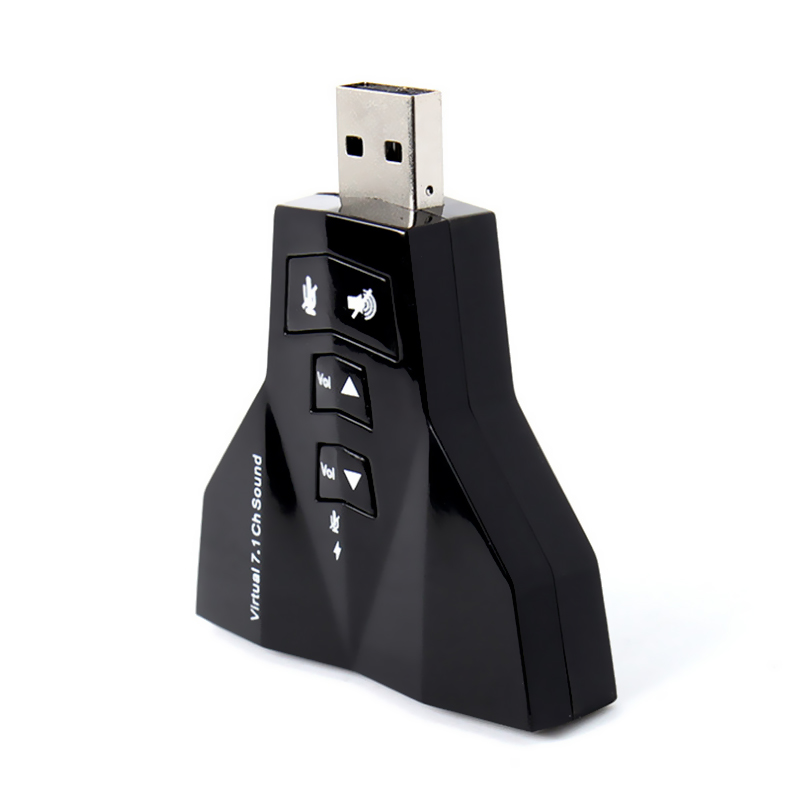 thumbnail image 2 of External Audio Adapter USB 2.0 External Sound Card - 7.1 3D Audio Adapter With Volume Control For PC & Laptop PC Audio Adapter 2 of 12