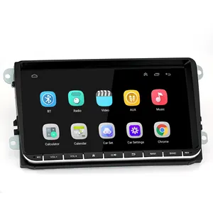 In Voorraad Auto Mp5 9 Inch Touchscreen Ingebouwde Bt Gps Android Auto Dvd-Speler Voor Vw Eos Phaeton Kever Touareg