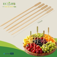 Piques en bambou jetables de qualité supérieure en gros, taille longue, brochettes en bambou pour la décoration des aliments, brochettes pour viande grillée, brochettes pour barbecue