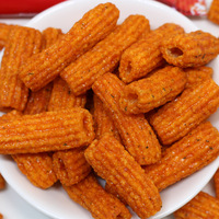 Exotische Snack Koreaanse Gepofte Snack Kimchi Smaak/Gebakken Kip Smaak Gebakken Rijstwafel Reepjes 100G