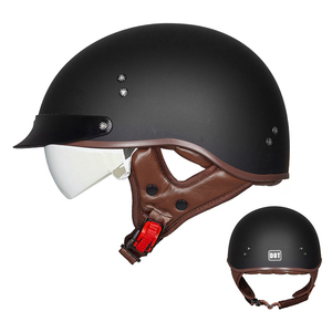 DOT ABS Casco DE SEGURIDAD Hombres Mujeres Retro Personalidad Media cara Scooter Vehículo eléctrico Compatible Cuatro estaciones Uso Nueva condición - Product Image 2
