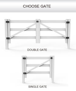 Clôture en vinyle pour chevaux Fentech, <span class=keywords><strong>prix</strong></span> direct d'usine, haute qualité, résistante, écologique, anti-rongeurs, 4 pieds x 8 pieds - Product Image 5