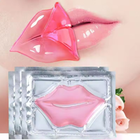 Soin des Lèvres Apaisant Hydratant Masque de Nuit Cerise pour Lèvres Masque Facial Beauté Collagène Cristal Bouche Rose Masque de Beauté Masque Lèvres Collagène