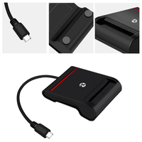 Lector de Tarjetas Inteligentes ZOWEETEK OTG Móvil EMV CAC ID IC, Lector de Tarjetas Tipo C, Lector de Tarjetas de Crédito Bancarias Portátil para Cajeros Automáticos