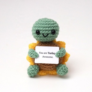 Muñeco de Tortuga Girasol Hecho a Mano, Divertido Muñeco de Ganchillo, Regalo para el Día de la Madre, Acción de Gracias, Decoración para el Hogar - Product Image 1