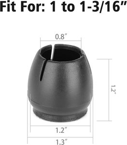 Embouts <span class=keywords><strong>de</strong></span> jambe <span class=keywords><strong>de</strong></span> <span class=keywords><strong>chaise</strong></span> en <span class=keywords><strong>silicone</strong></span> noir en gros d'usine pour coussins <span class=keywords><strong>de</strong></span> meubles <span class=keywords><strong>de</strong></span> jambes <span class=keywords><strong>de</strong></span> petite <span class=keywords><strong>chaise</strong></span> <span class=keywords><strong>de</strong></span> 1 à 1-3/16 pouces avec <span class=keywords><strong>protection</strong></span> du sol - Product Image 3