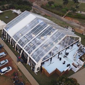 Tente de réception haut de gamme quatre saisons <span class=keywords><strong>en</strong></span> PVC avec cadre <span class=keywords><strong>en</strong></span> aluminium incurvé au design élégant pour événements - Product Image 6