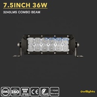 2024 Hotsell voiture LED travail lumière camion barre lumineuse LED 8 pouces 36w barre antibrouillard avec lentille jaune et claire pour camion moto