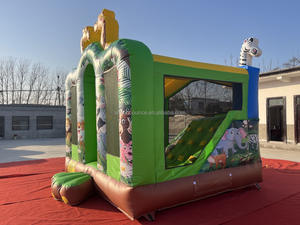Inflable Lemon Bounce LM-009, Brincolín Comercial para Interiores y Exteriores, Color Verde, Fácil de Instalar, para Alquiler Corporativo, PVC - Product Image 2