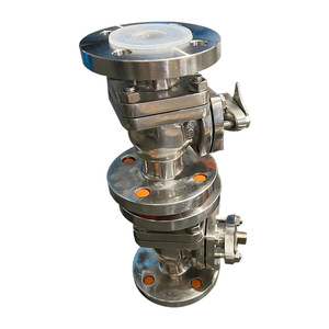 Vanne à boisseau sphérique à bride en acier inoxydable avec joint PTFE Q41F 16P, matériau 304, 1 pouce, norme nationale pour gaz corrosifs - Product Image 4