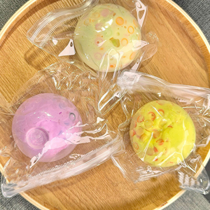 Pelota Antiestrés de TPR con Diseño de Té, Hecha a Mano, de 6 cm, Serie de Pelotas con Temática de Té, Regalo para Niños y Adultos - Product Image 1