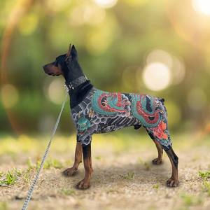 Mono elástico <span class=keywords><strong>de</strong></span> cuerpo completo para perros con estampado <span class=keywords><strong>de</strong></span> dragón estilo tatuaje japonés, ideal para paseos al aire libre <span class=keywords><strong>de</strong></span> <span class=keywords><strong>razas</strong></span> medianas y grandes. - Product Image 3