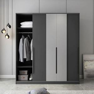 Armario Modular de Diseño Moderno Americano, Armario Personalizado en Gris Mate - Product Image 4