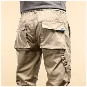 <span class=keywords><strong>Pantaloni</strong></span> Cargo da Uomo Vestibilità Ampia con Tessuto Antipiega e Tasche Multiple per Uso Quotidiano, Lavoro e Attività all'Aperto - Product Image 6