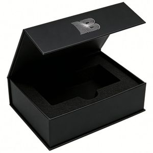 Custom High Quality Luxury Rigid Cardboard Gift Packaging Box with Magnetic Lid Handle <b>for</b> <b>Present</b> High Quality Paper <b>Boxes</b> - Product Image 2