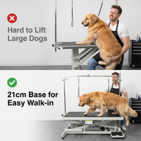 AP-808PRO Elektrischer Tierpflegetisch mit Hebefunktion und Schublade, Farbiger Hunde- und Katzenpflegetisch für Hundeshows und Salons