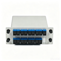 Pabrik OEM 1*16 SC UPC LGX Cassette PLC Splitter Single Mode Insert Card untuk Jaringan FTTH GPON FTTX 5G.
