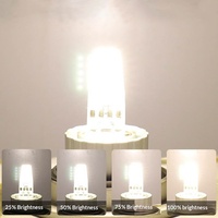GY6.35 Lampu LED Taman Bentuk Jagung Dapat Diredupkan AC DC 12V-24V 3W Tegangan Rendah Bersertifikat RoHS Putih Hangat