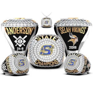 Anillo de Campeonato de Baloncesto, Fútbol, Béisbol, Sóftbol, Hockey sobre Hielo, Joyería de Moda Personalizada, Anillo de Campeones de Equipo de Alta Calidad - Product Image 4