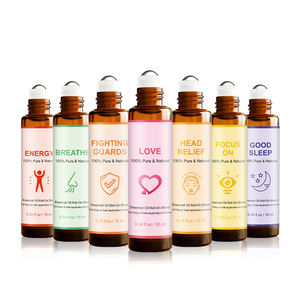 Özel etiket uçucu yağ rulo stres rahatlatıcı vücut masaj yağı, uçucu yağ toplu rulo - Product Image 3