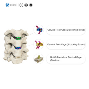 Uni-C Standalone Cervical <strong>Cage</strong>(Sterilize) <strong>Spinal</strong> Implants with Titanium Alloy Pedicle Screw <strong>PEEK</strong> Material - Product Image 1