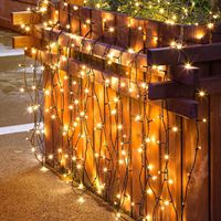 Guirlande lumineuse solaire LED pour extérieur, 50 m, 400 LED, IP65, étanche, pour Noël, fête, décoration