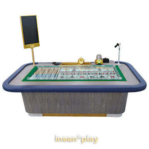 Table de jeu de <span class=keywords><strong>casino</strong></span> professionnelle Sic Bo avec dés électroniques pour le divertissement de jeu, plateau de fabrication personnalisé pour le poker et le <span class=keywords><strong>blackjack</strong></span> - Product Image 1