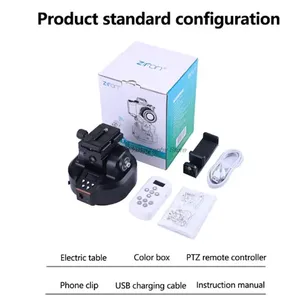 ZIFON YT-2000 Tête panoramique motorisée professionnelle à suivi automatique par IA, stabilisateur de <span class=keywords><strong>trépied</strong></span> <span class=keywords><strong>motorisé</strong></span> inclinable et panoramique, vente en gros - Product Image 6