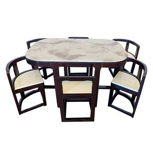 Cucina tavolo da pranzo set prezzo economico marmo daining set da tavola moderna juego de comedor barato - Product Image 2