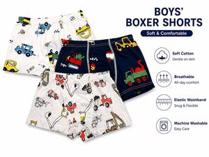 Boxers en coton <span class=keywords><strong>pour</strong></span> enfants, imprimés de dessins animés, sous-vêtements <span class=keywords><strong>pour</strong></span> garçons - Product Image 3