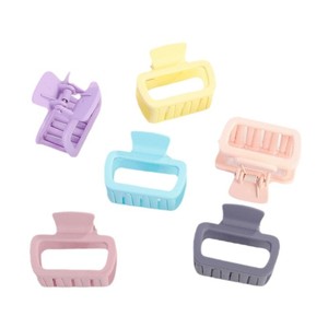 กิ๊บหนีบผมทรงสี่เหลี่ยมสีสันสดใสขนาดเล็ก 6.5 ซม. น้ำหนักเบา อุปกรณ์เสริมผมสำหรับผู้หญิงใช้ในชีวิตประจำวัน - Product Image 5
