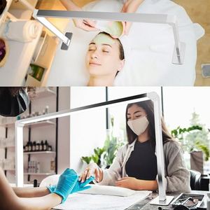 Lámpara de Escritorio LED para Técnicos de Uñas, Luz Blanca Cálida, Metálica, Cuadrada, para Manicura, Tatuajes y Pestañas, Marca Elanby - Product Image 6