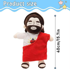 Peluche <span class=keywords><strong>de</strong></span> Jesús para Niños/Amigos, Peluches Relajantes <span class=keywords><strong>de</strong></span> Jesús, Muñeco <span class=keywords><strong>de</strong></span> Peluche, Regalos Religiosos para la Escuela Dominical, Navidad - Product Image 5