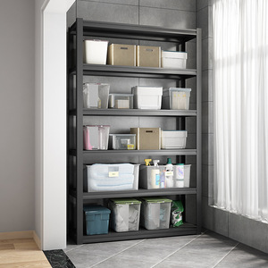 Étagère de rangement verticale à cinq niveaux en acier au carbone réglable pour garage, type utilitaire ZWJ-HJ - Product Image 4