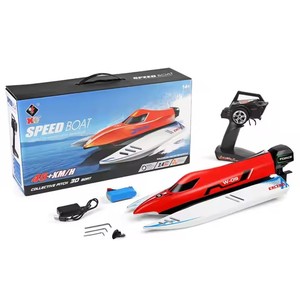 Popular <span class=keywords><strong>WLtoys</strong></span> RC Speed Boat 2,4 GHz 2CH 45 km/h Motor sin escobillas Control remoto Racing Ship Model Kids Toys - Product Image 6