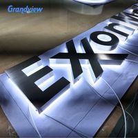 Emblème lumineux LED personnalisé en 3D pour voiture, lettres rétroéclairées, badge pour la publicité des ateliers automobiles, utilisation en extérieur/en intérieur