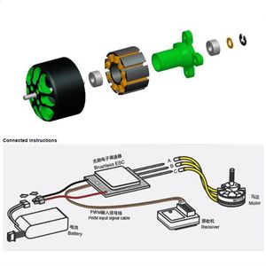 Arthur A1404 4300KV <span class=keywords><strong>2</strong></span>-4S Motor cinematográfico sin escobillas para RC FPV Racing <span class=keywords><strong>Freestyle</strong></span> 3 pulgadas Cinewhoop Duct Drones - Product Image 3