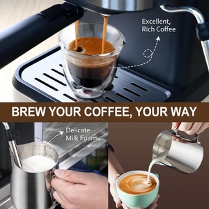 Cafetera Express Semiautomática Profesional para el Hogar, Todo en Uno, para Café Frío, Capuchino, Americano y Espresso - Product Image 5
