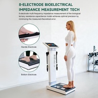 Measuring Instrument Weighing Scale BMI Fat Muscle Mass Analysis 8 Electrodes Body Fat Scale Body Analysis