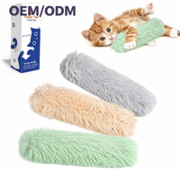 Coussin en peluche à la catnip avec logo personnalisé, lot de 3, jouets pour chat Potaroma, divertissement interactif d'intérieur