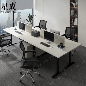 Bền tự đứng Bàn Máy Tính thiết lập bảng MDF sơn tĩnh điện nhân viên văn phòng bảng với động cơ kép - Product Image 1