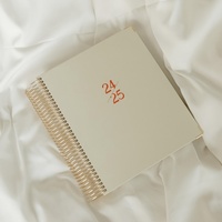 Agenda quotidien minimaliste personnalisé 2026 pour adultes - Design gratuit disponible, bloc-notes de planification spirale avec liste de tâches
